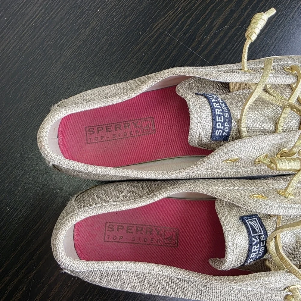 Sperry Top-Sider Big Girl's Seacoast Fashion Boat Gold Shoe Size 5M YG54361